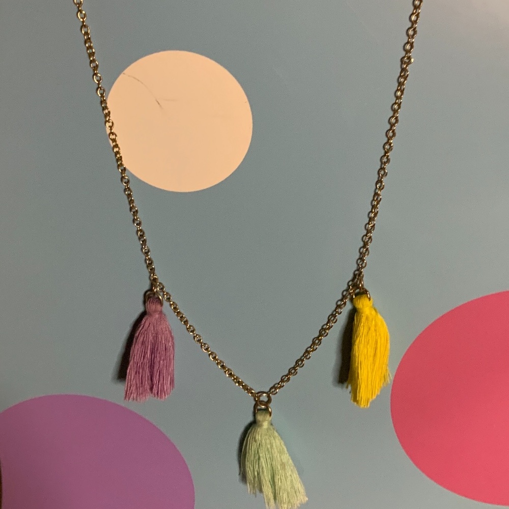 J.crew Super cute tassel necklace